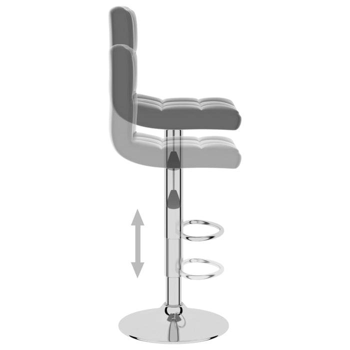 Scaun de bar, gri, piele ecologică WALTI