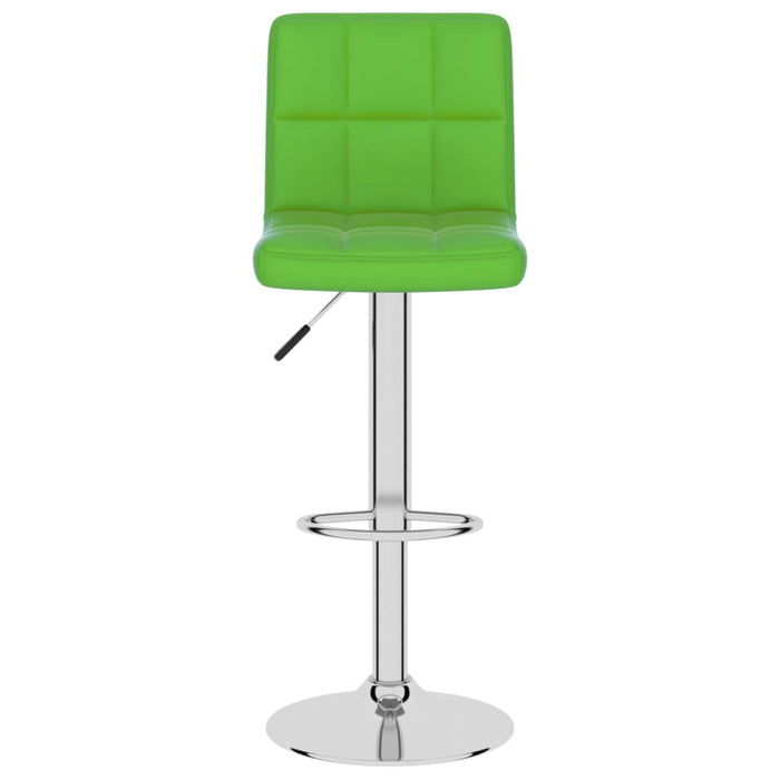 Scaun de bar, verde, piele ecologică WALTI