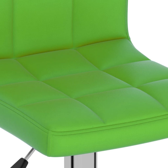 Scaun de bar, verde, piele ecologică WALTI