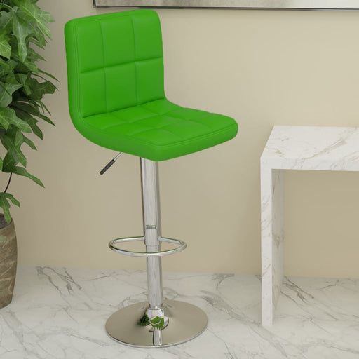 Scaun de bar, verde, piele ecologică - WALTI WALTI