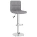 Scaune de bar, 2 buc., gri deschis, material textil - WALTI WALTI
