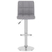 Scaune de bar, 2 buc., gri deschis, material textil - WALTI WALTI