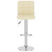 Scaune de bar, 2 buc., crem, material textil - WALTI WALTI