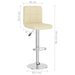 Scaune de bar, 2 buc., crem, material textil - WALTI WALTI
