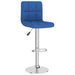 Scaune de bar, 2 buc., albastru, material textil - WALTI WALTI
