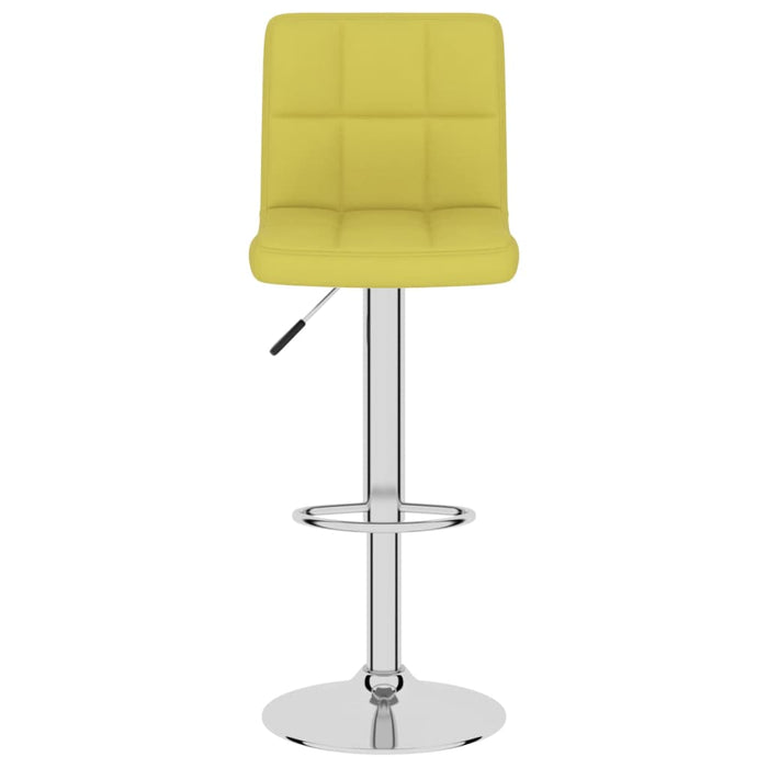 Scaune de bar, 2 buc., verde, material textil WALTI