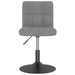 Scaun de bar pivotant, gri deschis, catifea - WALTI WALTI