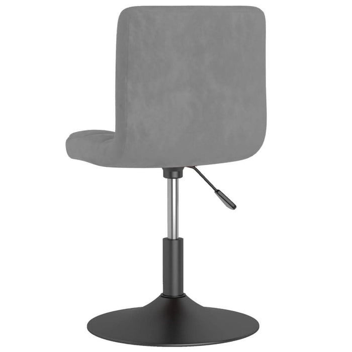 Scaun de bar pivotant, gri deschis, catifea - WALTI WALTI