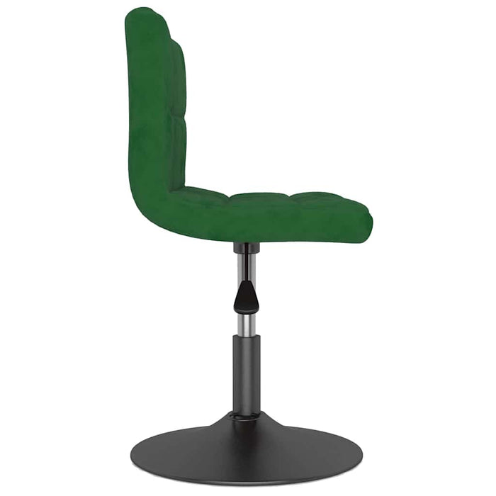 Scaune de bucătărie pivotante, 2 buc., verde închis, catifea WALTI