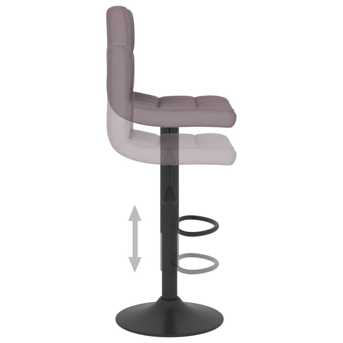 Scaun de bar, gri taupe, material textil WALTI