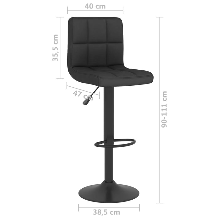 Scaun de bar, negru, material textil - WALTI WALTI