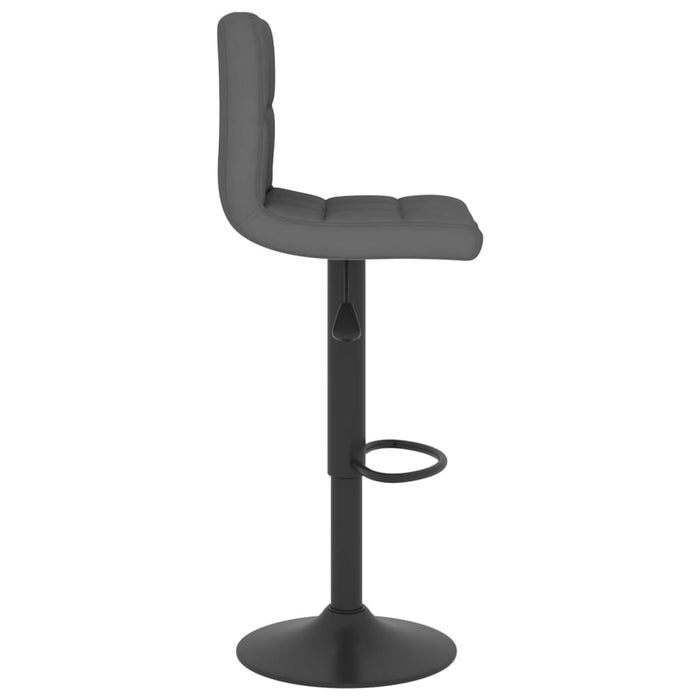 Scaune de bar, 2 buc., gri închis, material textil WALTI