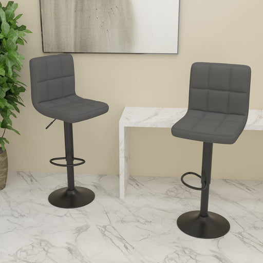 Scaune de bar, 2 buc., gri închis, material textil - WALTI WALTI