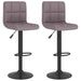 Scaune de bar, 2 buc., gri taupe, material textil - WALTI WALTI