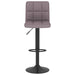 Scaune de bar, 2 buc., gri taupe, material textil - WALTI WALTI