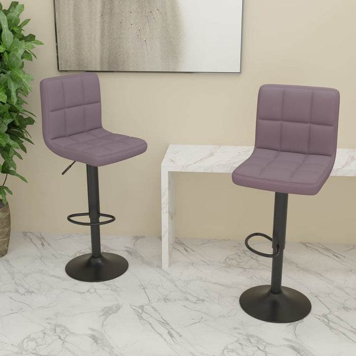 Scaune de bar, 2 buc., gri taupe, material textil - WALTI WALTI