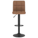 Scaune de bar, 2 buc., maro, material textil - WALTI WALTI
