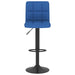 Scaune de bar, 2 buc., albastru, material textil - WALTI WALTI