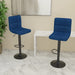 Scaune de bar, 2 buc., albastru, material textil - WALTI WALTI