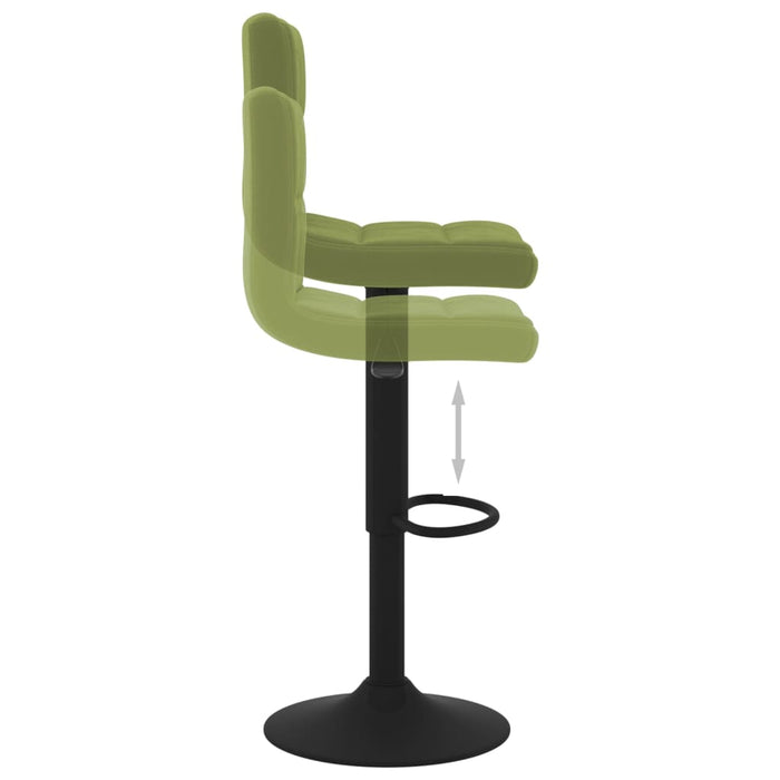 Scaun de bar, verde deschis, catifea - WALTI WALTI