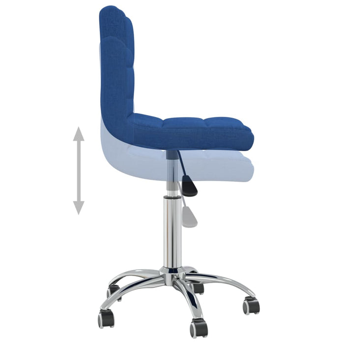 Scaun de birou pivotant, albastru, material textil - WALTI WALTI