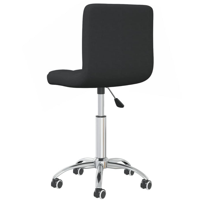 Scaun de birou pivotant, negru, material textil WALTI