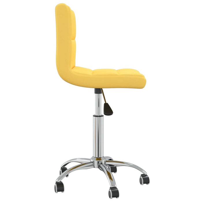 Scaun de birou pivotant, galben muștar, material textil WALTI