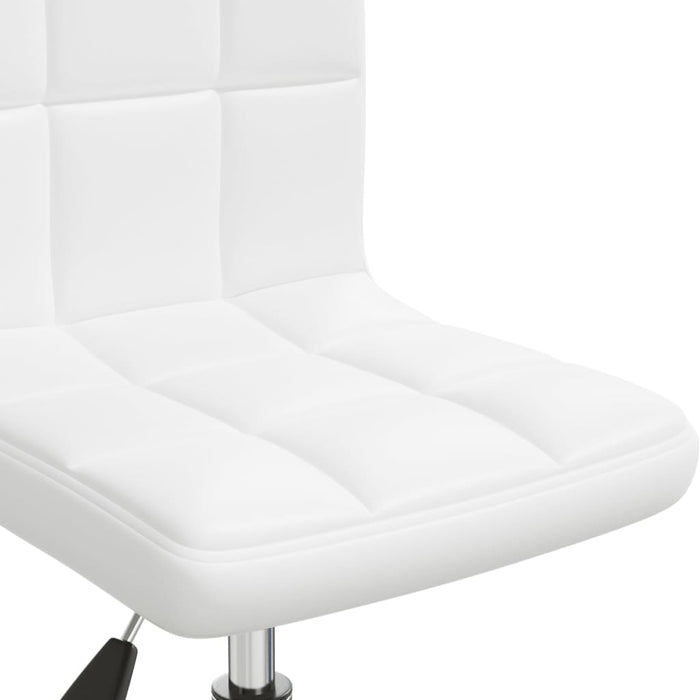 Scaun de birou pivotant, alb, piele ecologică - WALTI WALTI