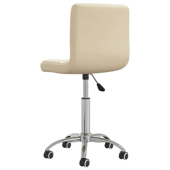 Scaune de bucătărie pivotante, 2 buc., crem, piele artificială WALTI