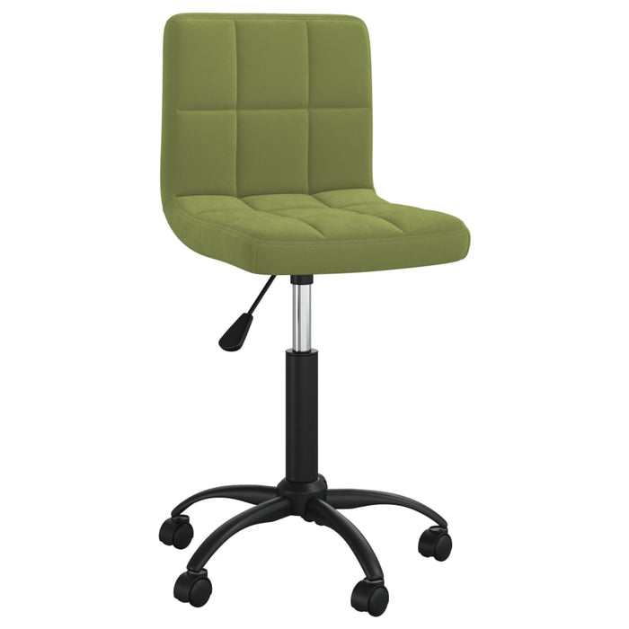 Scaun de birou pivotant, verde deschis, catifea - WALTI WALTI