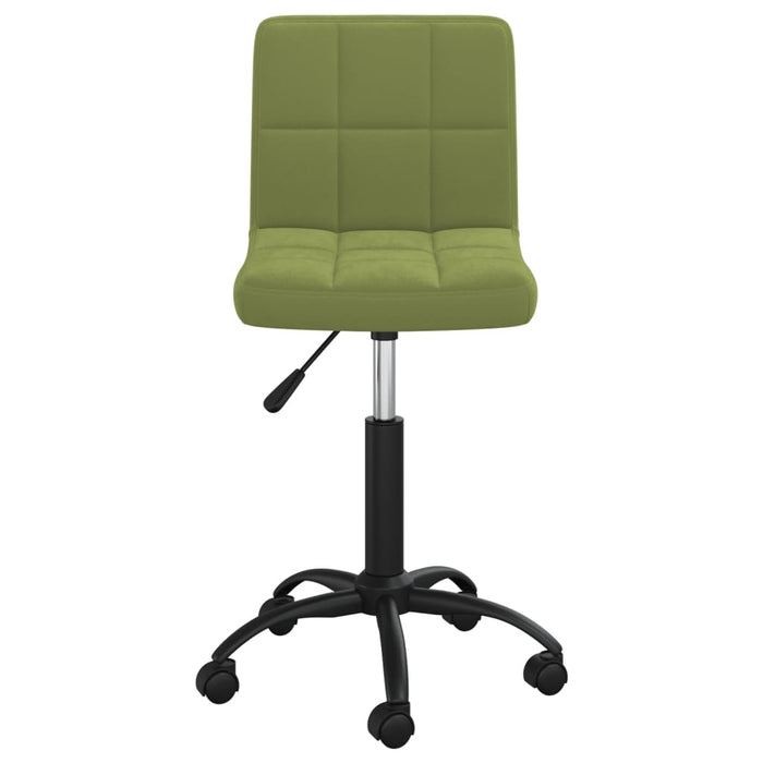 Scaun de birou pivotant, verde deschis, catifea - WALTI WALTI