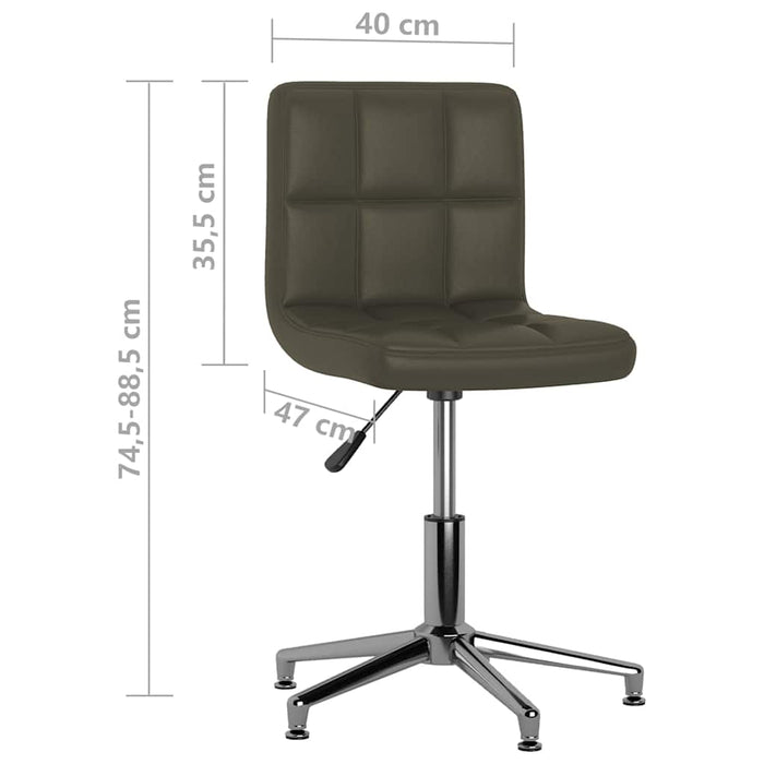 Scaune de bucătărie pivotante, 2 buc., maro, piele ecologică WALTI