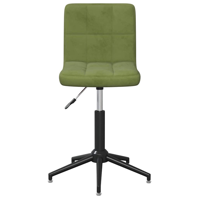 Scaune de bucătărie pivotante, 2 buc., verde deschis, catifea WALTI