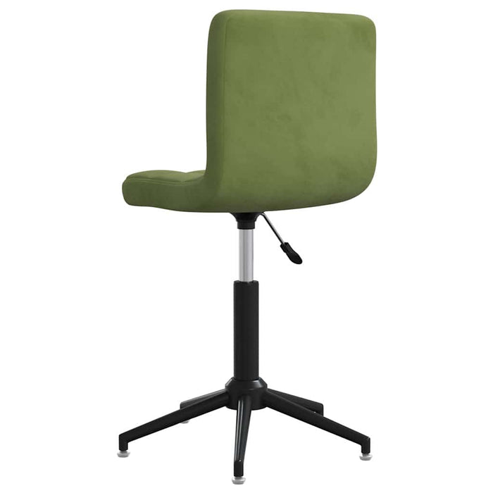 Scaune de bucătărie pivotante, 2 buc., verde deschis, catifea WALTI