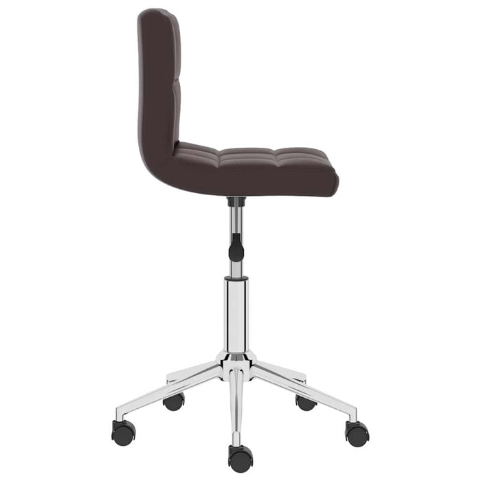 Scaune de bucătărie pivotante, 2 buc., maro, piele ecologică WALTI