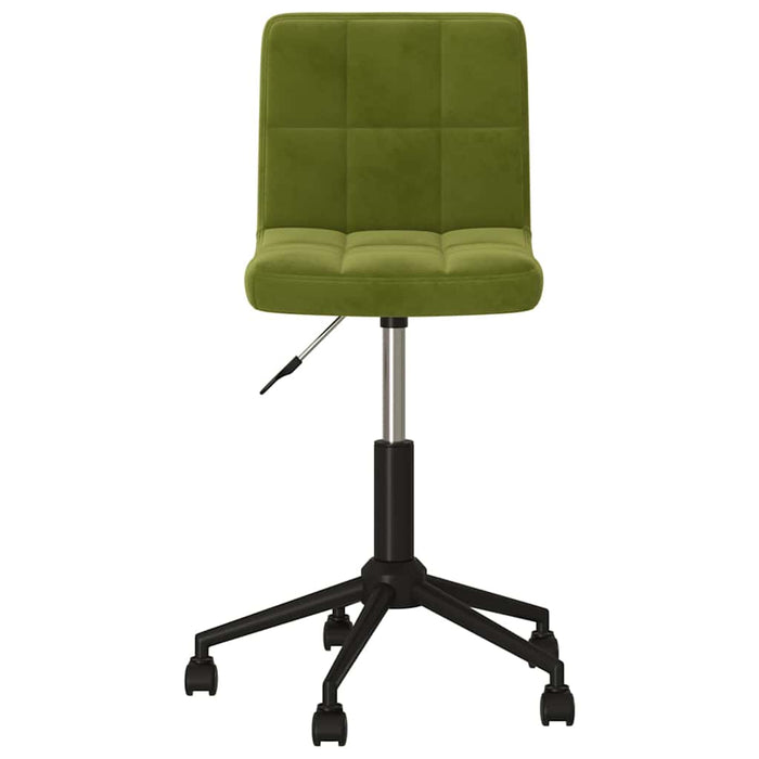Scaune de bucătărie pivotante, 2 buc., verde deschis, catifea WALTI