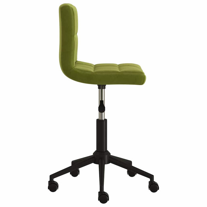 Scaune de bucătărie pivotante, 2 buc., verde deschis, catifea WALTI