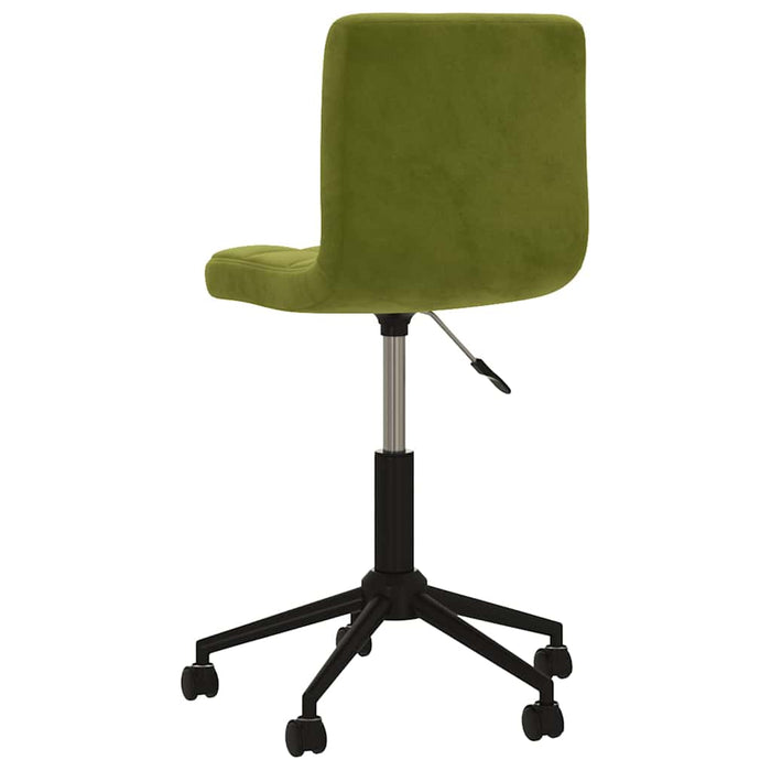 Scaune de bucătărie pivotante, 2 buc., verde deschis, catifea WALTI