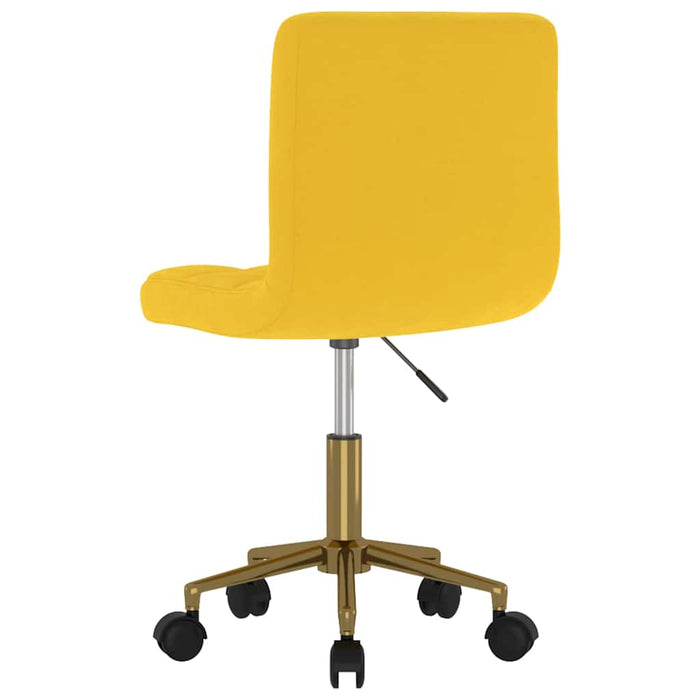 Scaun de bucătărie pivotant, galben, catifea WALTI