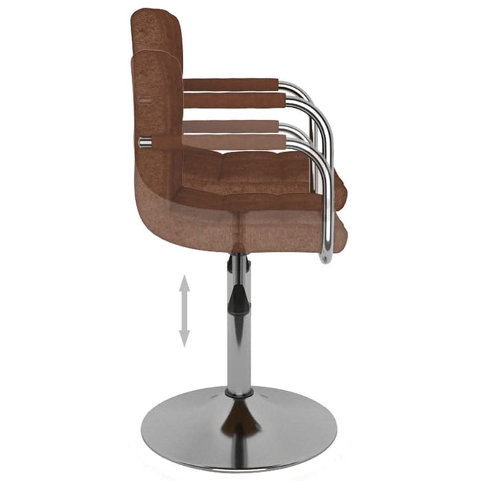 Scaun de bar, maro, material textil - WALTI WALTI