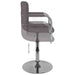 Scaun de bar, gri taupe, material textil - WALTI WALTI