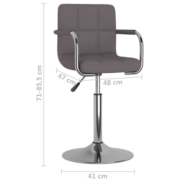 Scaun de bar, gri taupe, material textil - WALTI WALTI