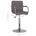 Scaun de bar, gri taupe, material textil - WALTI WALTI