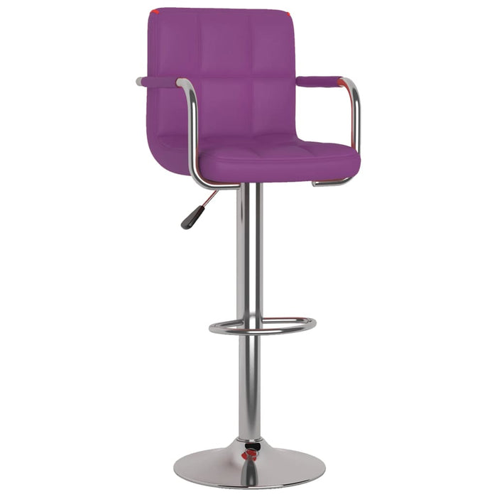 Scaune de bar, 2 buc., violet, piele ecologică - WALTI WALTI