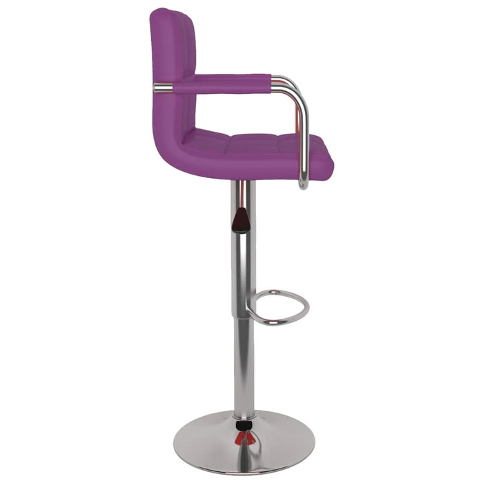 Scaune de bar, 2 buc., violet, piele ecologică - WALTI WALTI