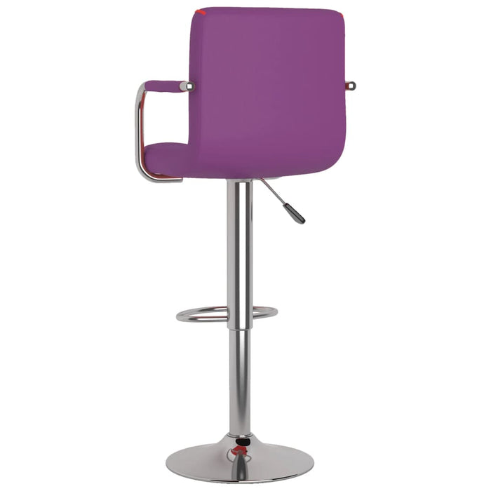 Scaune de bar, 2 buc., violet, piele ecologică - WALTI WALTI