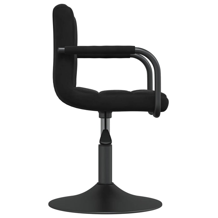 Scaune de bucătărie pivotante, 2 buc., negru, catifea - WALTI WALTI