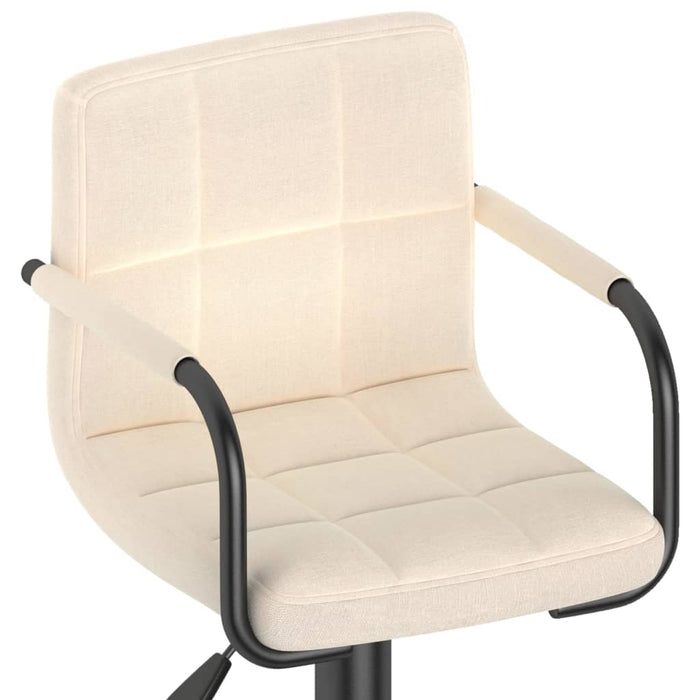 Scaun de bar, crem, material textil WALTI