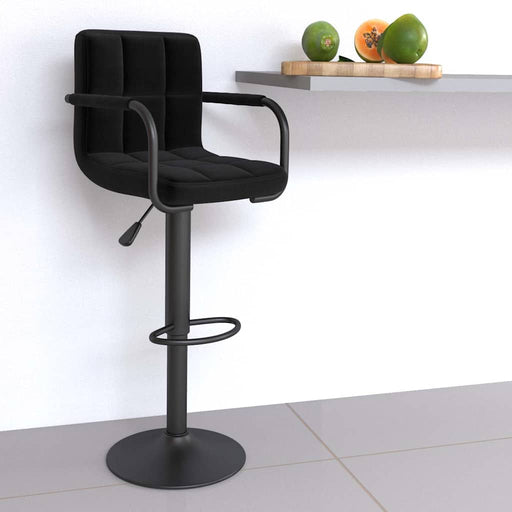 Scaun de bar, negru, material textil - WALTI WALTI