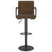 Scaune de bar, 2 buc., maro, material textil - WALTI WALTI